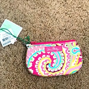 NWT Vera Bradley clip zip ID in Capri Melon